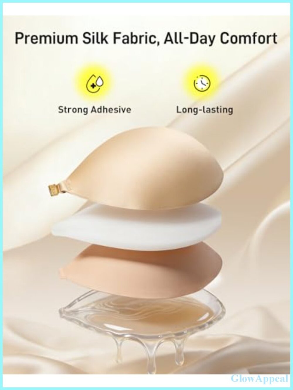 Magnetic Adhesive Bra Strapless Sticky Invisible Push Up Bra For Backless Dress View 3
